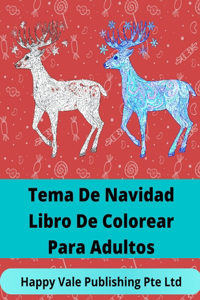 Tema De Navidad Libro De Colorear Para Adultos