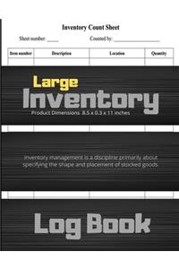 Large Inventory LogBook