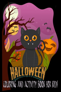 Halloween coloring And Activity Book For Kids