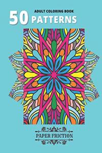 50 Patterns Adult Coloring Book