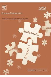 Business Mathematics May 2003 Exam Questions and Answers