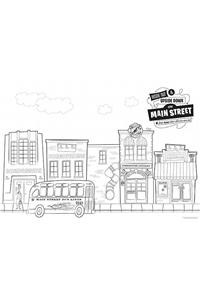 Main Street Vbs Color-It Mural