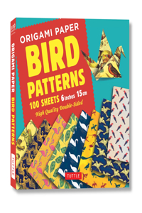 Origami Paper 100 Sheets Bird Patterns 6 (15 CM)