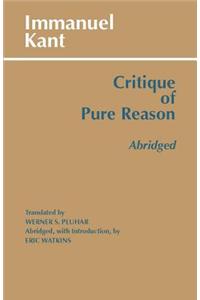 Critique of Pure Reason, Abridged