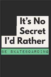 It's No Secret I'd Rather Be Skateboarding