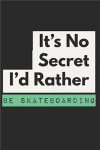 It's No Secret I'd Rather Be Skateboarding
