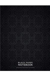 Black Paper Notebook Handwriting Practice Paper