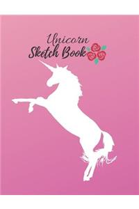 Unicorn Sketch Book For Kids Ages 4-8