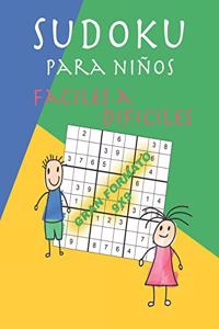 Sudoku para niños faciles a dificiles Gran Formato 9x9