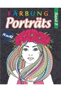 Porträts Färbung 8 - Nacht