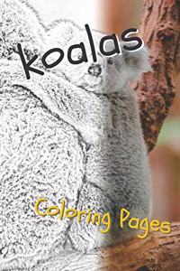 Koala Coloring Sheets: Beautiful Drawings for Adults Relaxation and for Kids