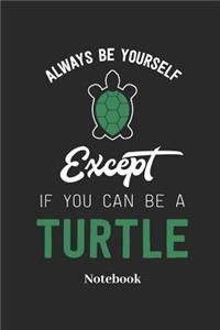 Always Be Yourself Except If You Can Be a Turtle Notebook