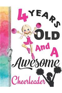 4 Years Old And A Awesome Cheerleader