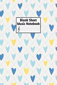 Blank Sheet Music Notebook
