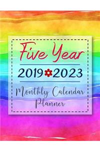 2019-2023 Five Year Monthly Calendar Planner