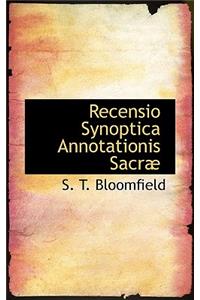 Recensio Synoptica Annotationis Sacr