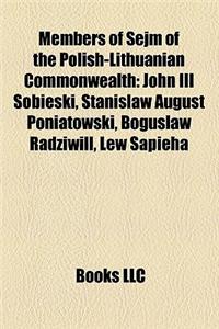 Members of Sejm of the Polish-Lithuanian Commonwealth