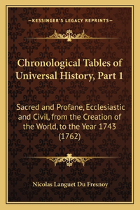 Chronological Tables of Universal History, Part 1