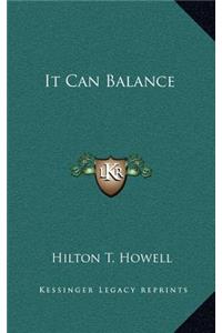 It Can Balance