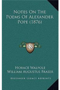 Notes On The Poems Of Alexander Pope (1876)