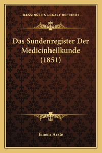 Sundenregister Der Medicinheilkunde (1851)