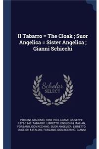 Il Tabarro = The Cloak; Suor Angelica = Sister Angelica; Gianni Schicchi