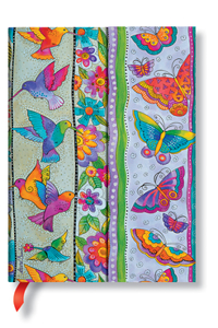Paperblanks Hummingbirds & Flutterbyes Playful Creations Hardcover Mini Lined Wrap Closure 176 Pg 85 GSM