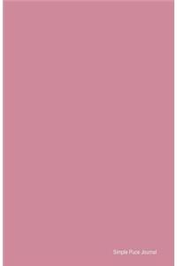 Simple Puce Journal