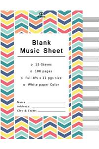 Blank Music Sheet