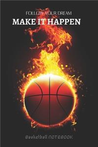 Basketball Notebook with Motivational quotes