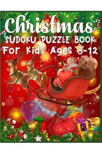 Christmas Sudoku Puzzle Book For Kids ages 8-12