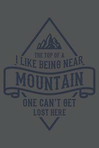 I Like Being Near The Top Of A Mountain One Can't Get Lost Here