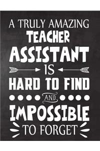 A Truly Amazing Teacher assistant is Hard to Find and Impossible To Forget