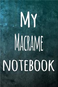 My Macrame Notebook