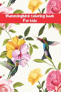 Hummingbird coloring book for kids