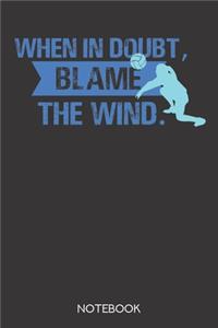 When in doubt, blame the wind.