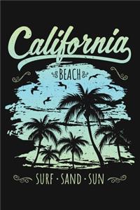 California Beach Surf Sand Sun