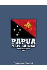 Papua New Guinea Remembrance Day Composition Notebook