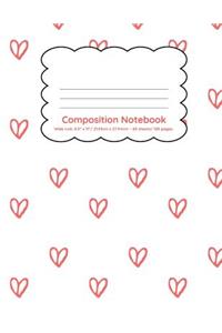 Composition Notebook Wide Ruled 120 pages