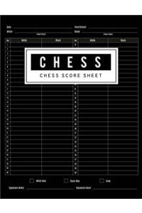 Chess Score Sheet