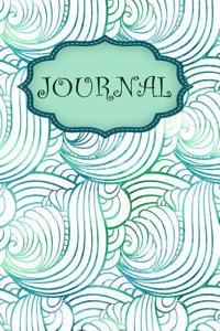 Green Vibrant Wave Journal