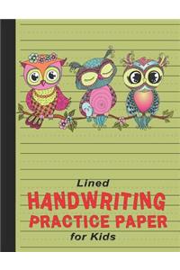 Lined Handwriting Practice Paper for Kids