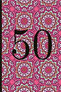 50: A Beautiful 50th Birthday Gift and Keepsake to Write Down Special Moments