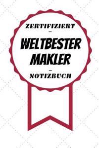 Notizbuch - Zertifiziert - Weltbester - Makler