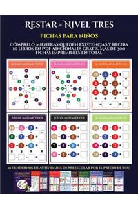 Fichas para niños (Restar - Nivel Tres)