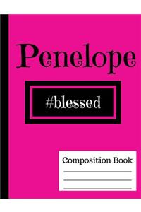 Penelope's Wide Ruled Composition Book