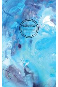 Light Blue Abstract Marble Notebook