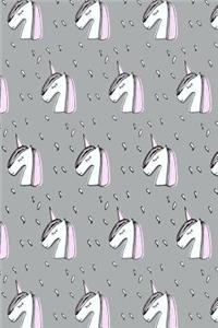 Journal Notebook Sketchy Unicorns Pattern 7