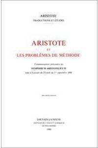 Aristote et les problèmes de méthode