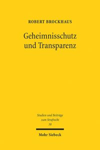 Geheimnisschutz Und Transparenz